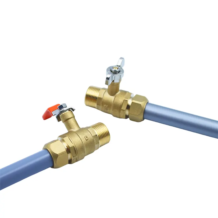 ボイラー配管用おねじ二位置圧縮黄銅ボールバルブ